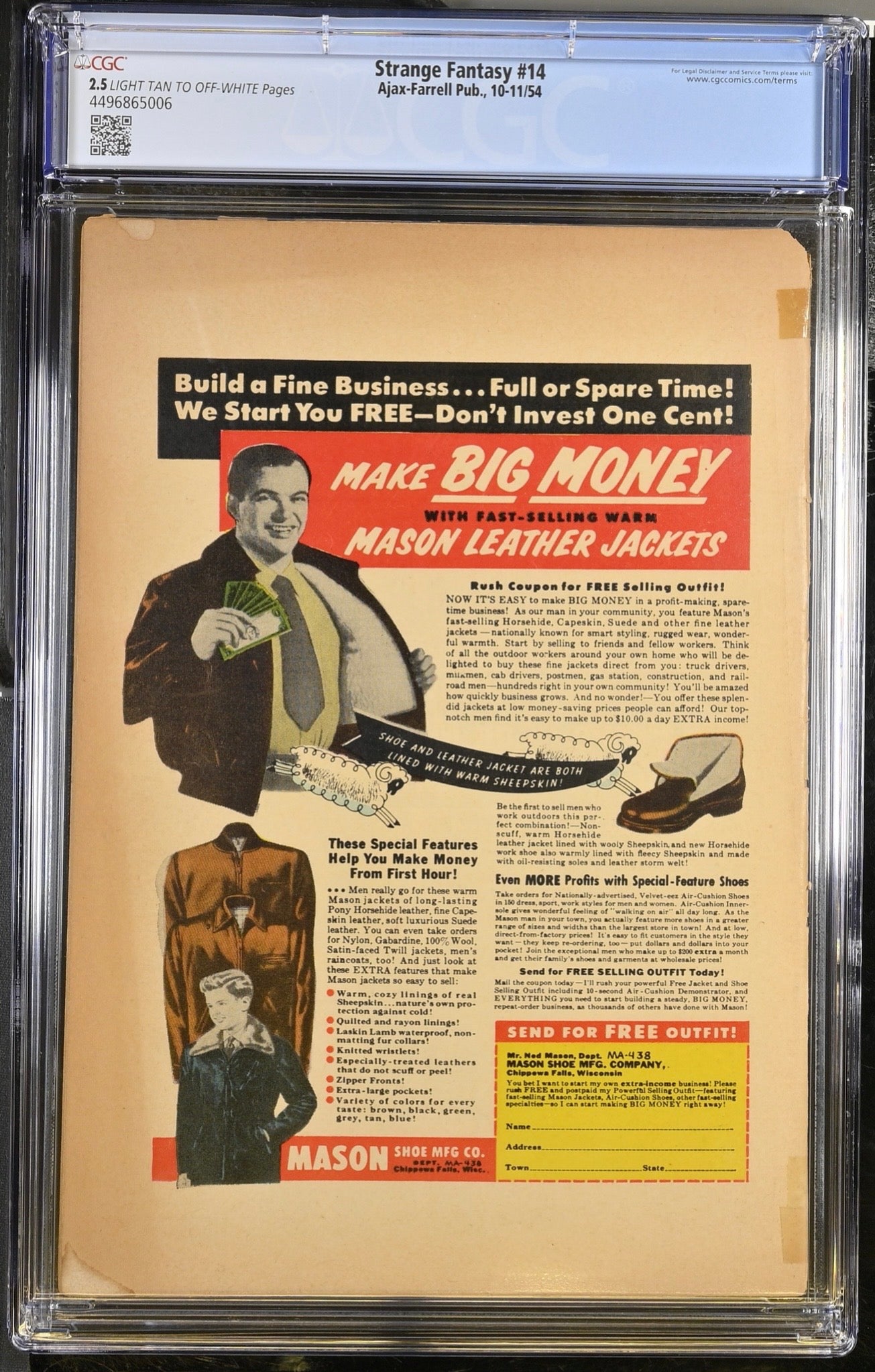 Strange Fantasy #14 CGC 2.5