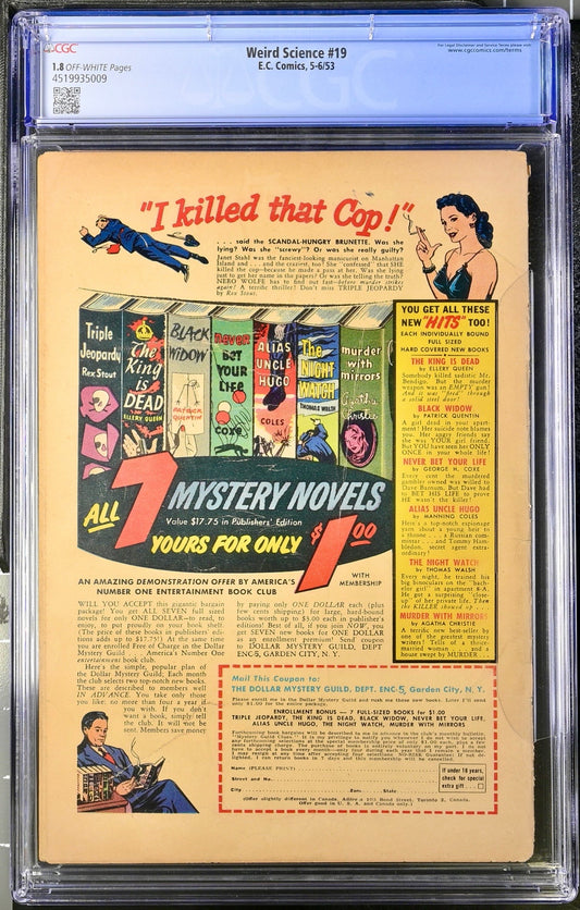 Weird Science #19 CGC 1.8