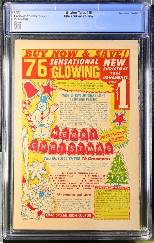 Witches Tales #16 CGC 4.5