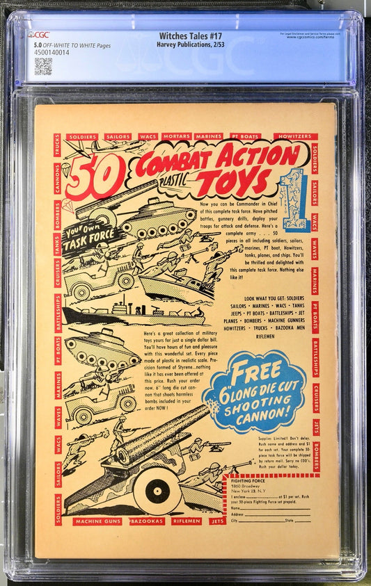Witches Tales #17 CGC 5.0