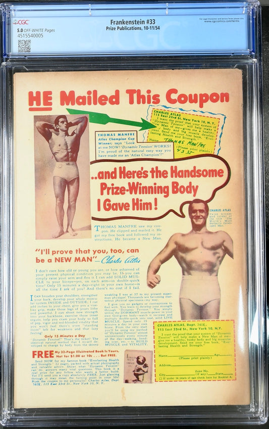 Frankenstein #33 CGC 5.0