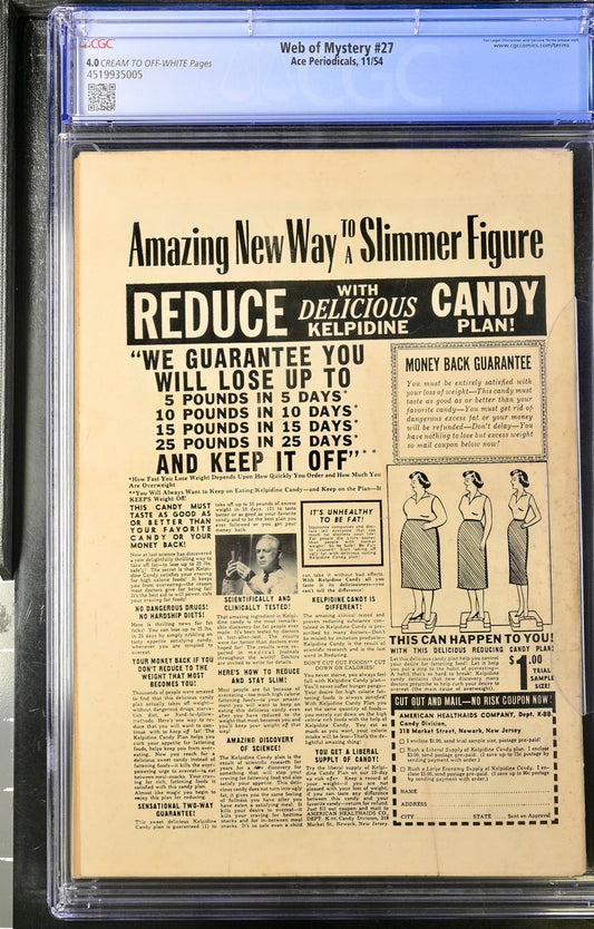 Web of Mystery #27 CGC 4.0