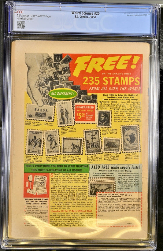 Weird Science #20 CGC 3.5