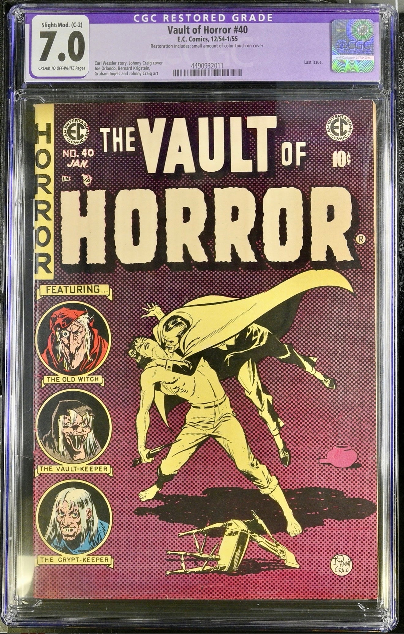 Vault of Horror #40 CGC 7.0 (R)