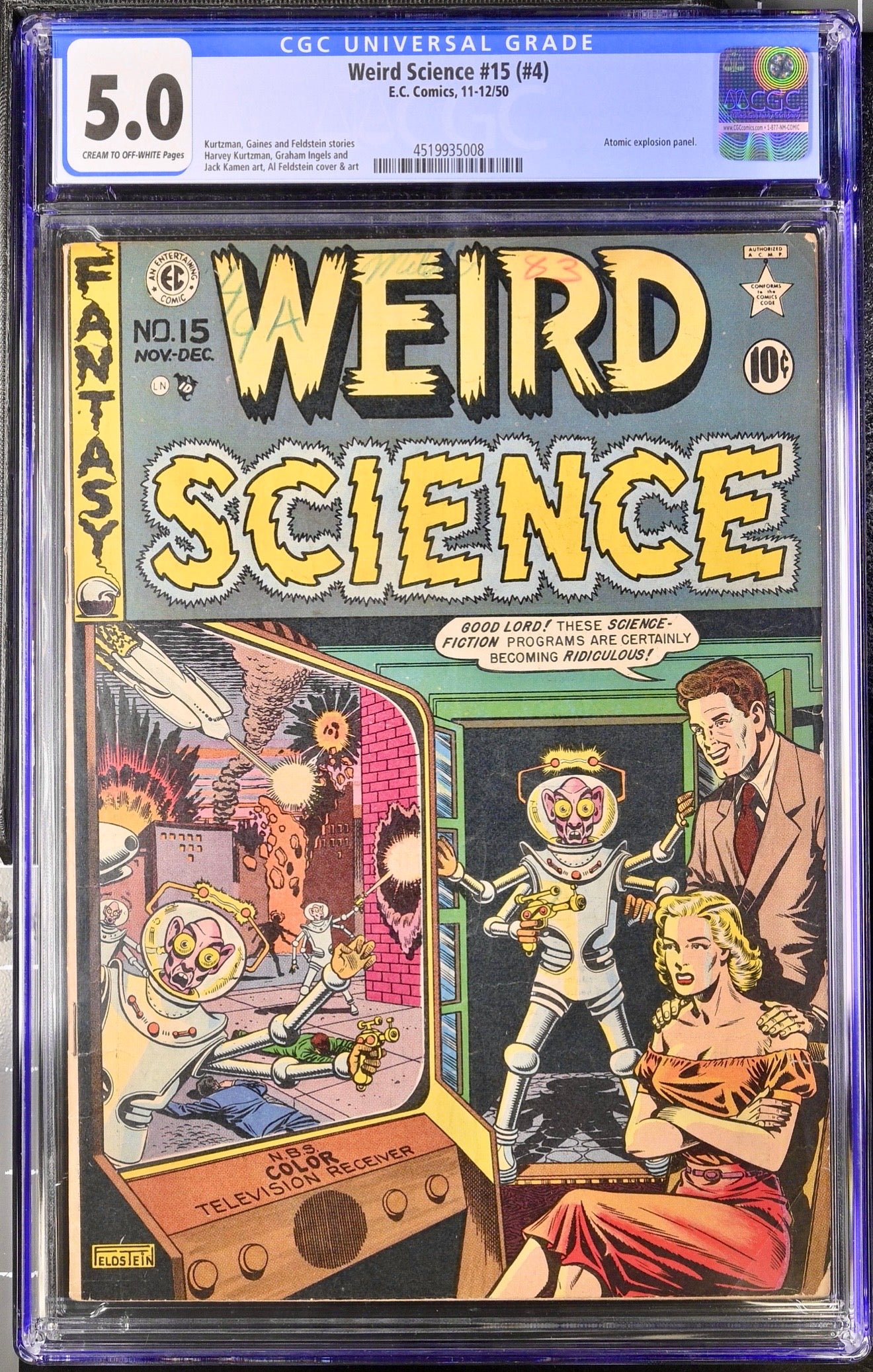 Weird Science #4 CGC 5.0