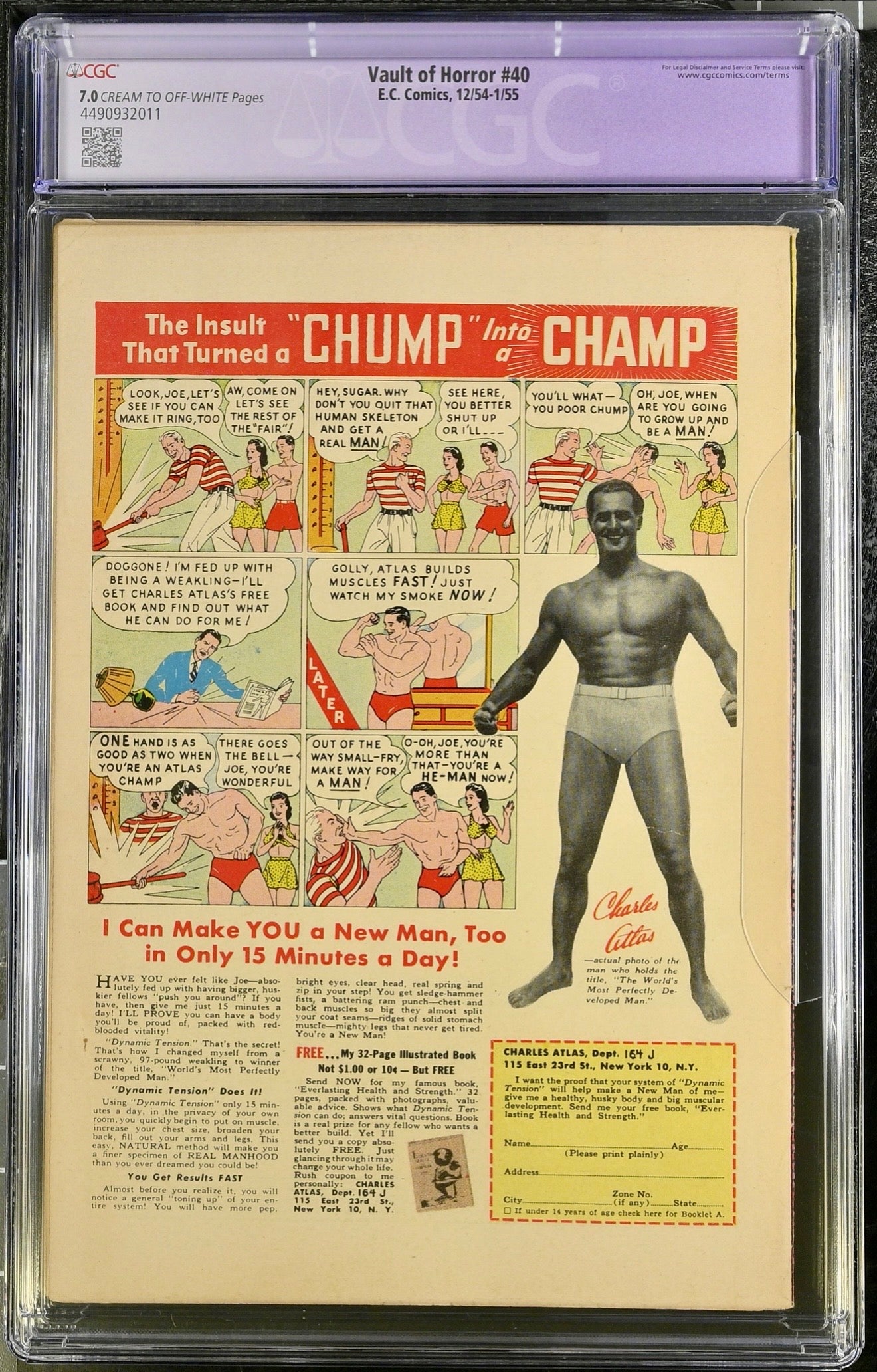 Vault of Horror #40 CGC 7.0 (R)