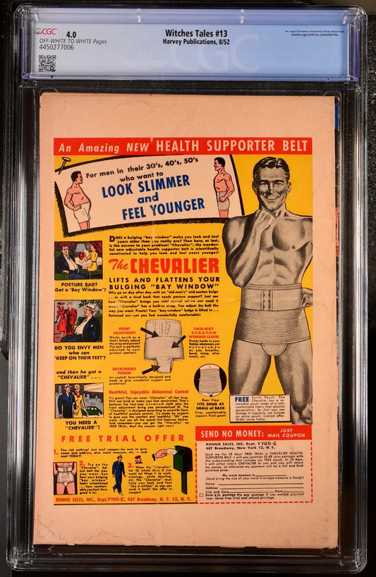 Witches Tales #13 CGC 4.0