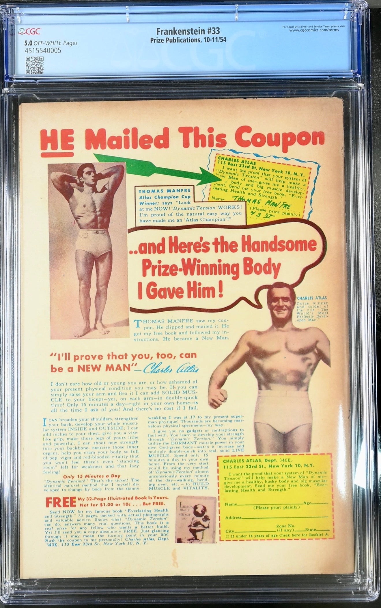 Frankenstein #33 CGC 5.0