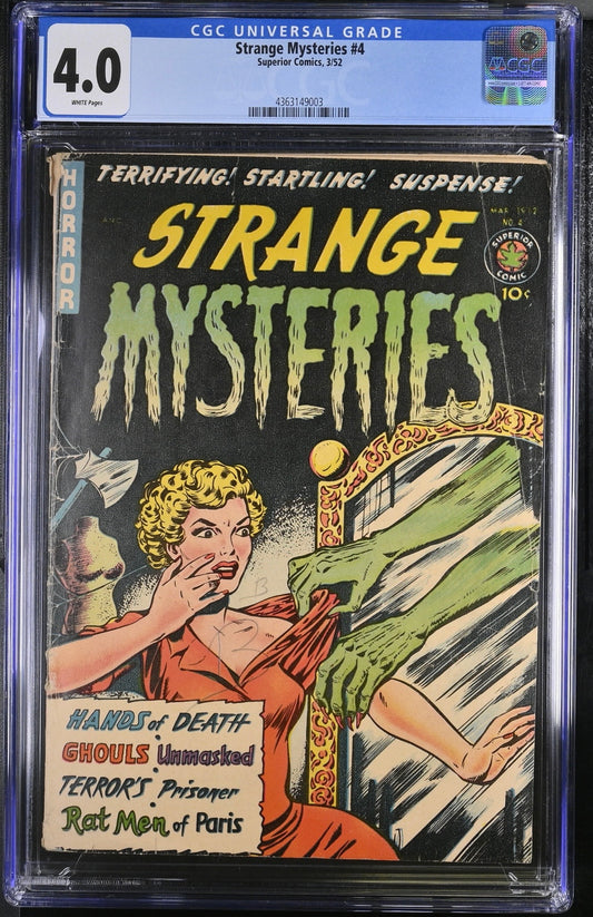 Strange Mysteries #4 CGC 4.0