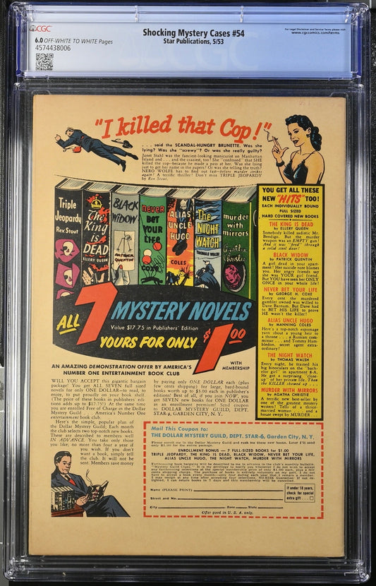 Shocking Mystery Cases #54 CGC 6.0