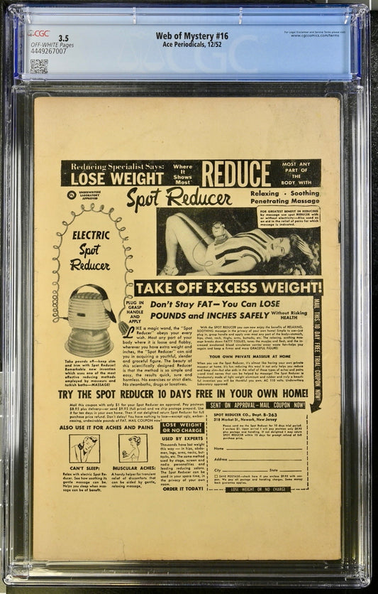 Web of Mystery #16 CGC 3.5