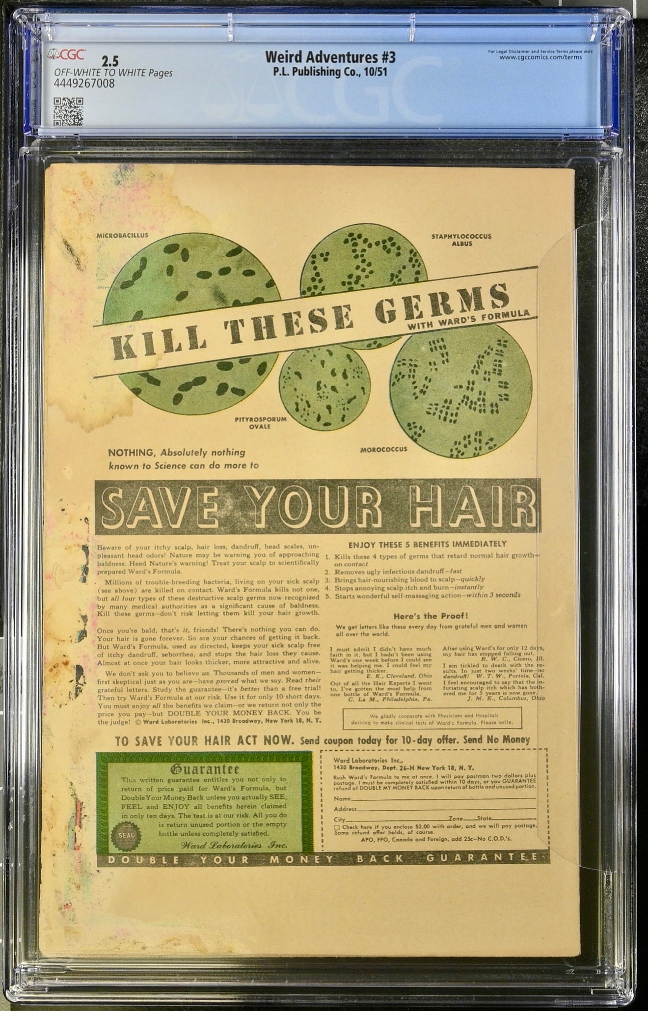 Weird Adventures #3 CGC 2.5