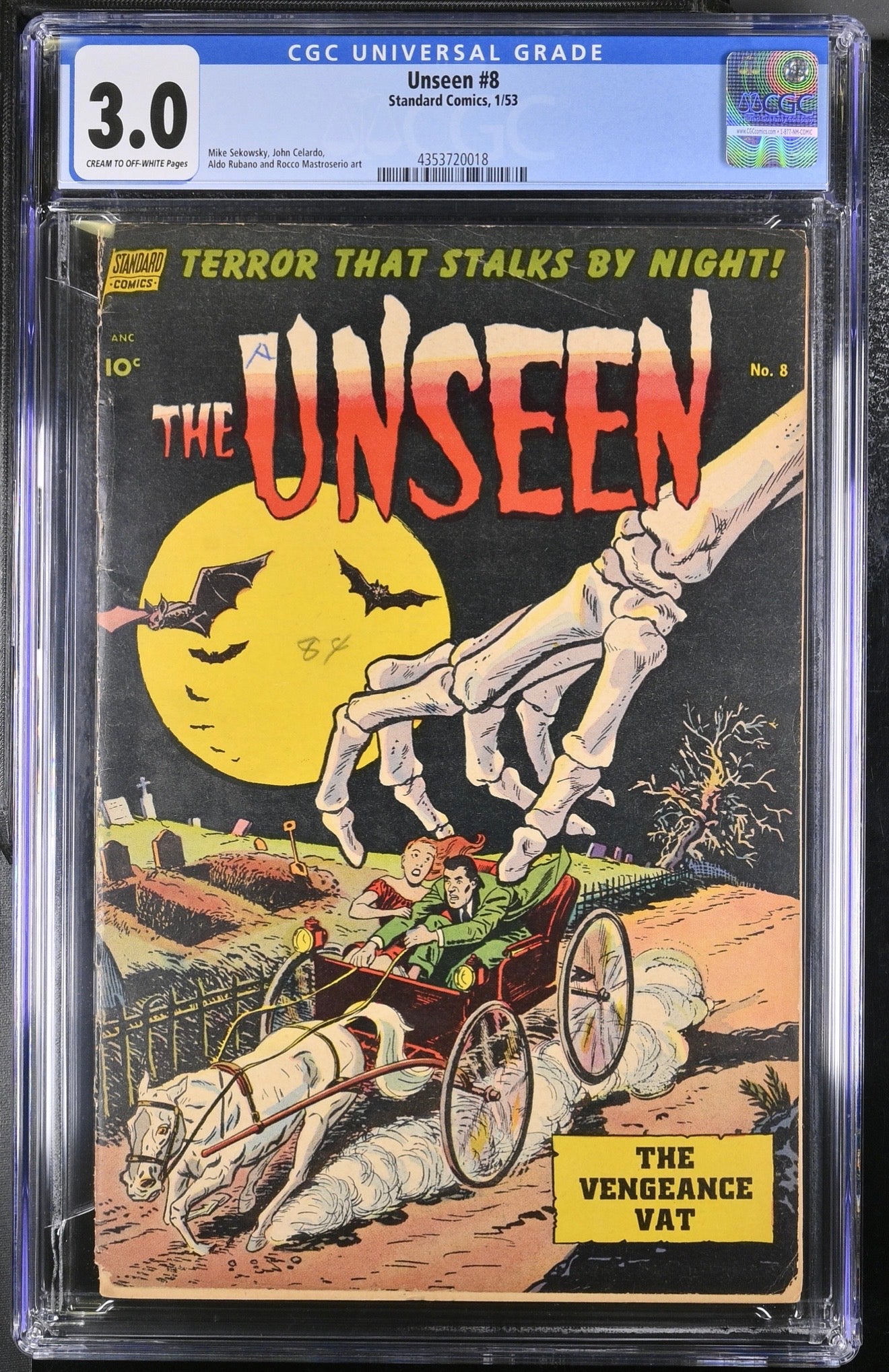Unseen #8 CGC 3.0